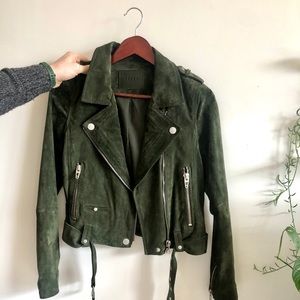 BLANKNYC Suede Moto Jacket (size: small)